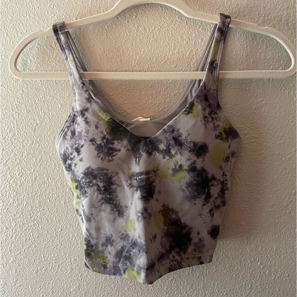 purple and green lululemon align tank